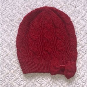 ABERCROMBIE Red Knit Beanie